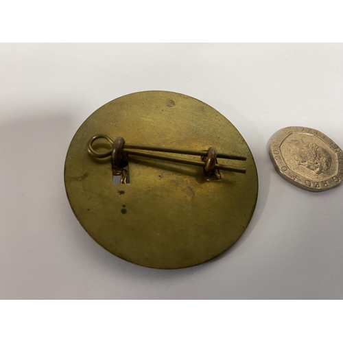 8 - WW1 British Army General Service Corps Cap Badge with Original Pin & Brass Plate