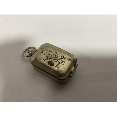 199 - Vintage, Unusual 'Stamp & Pad' Locket with Press Button Opening