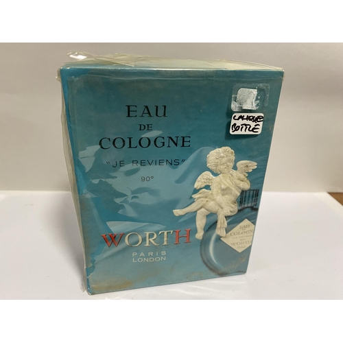 8 - Vintage 'Worth' Eau de Cologne in Lalique Bottle, 4oz - Unopened