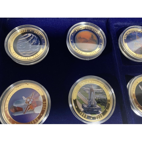 201 - Cook Islands - 12 Coin, 1 Dollar 'Space' Set (Not Original Box)