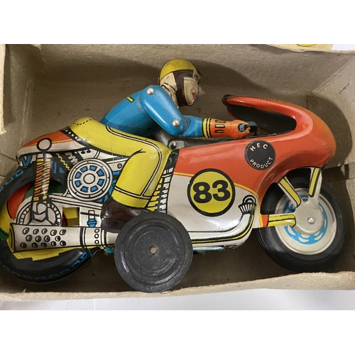 206 - Winner Vintage Friction Motor Cycle with Original Box