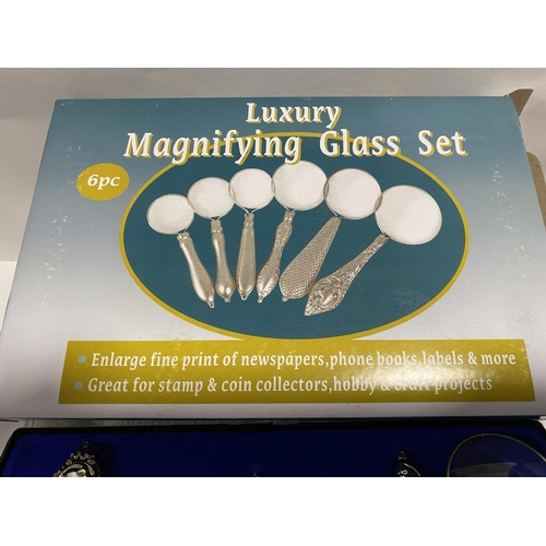 29 - Magnifying Glass set of 6 - All Have Different Strengths