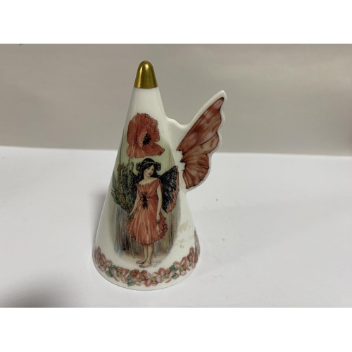 258 - Royal Worcester Candle Snuffer - Poppy Fairy Pattern