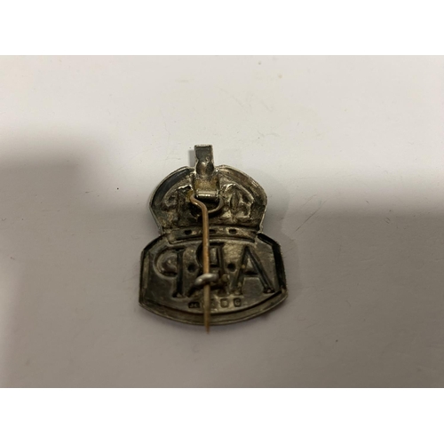 268 - WW2 Hallmarked Silver ARP Badge