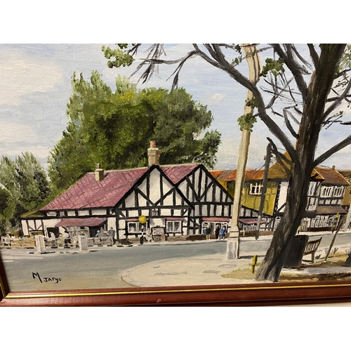 58 - Framed Oil - Landmark Pub in Canvey Island - 20 x 16