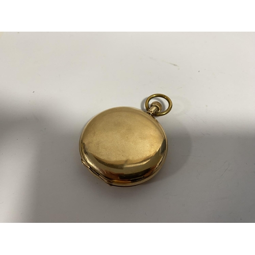 290 - Waltham USA Rolled Gold Hunter Pocket Watch in Working Order