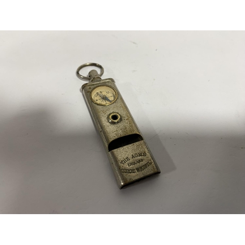 22 - Vintage ACME Guide Whistle with Compass