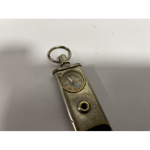 22 - Vintage ACME Guide Whistle with Compass