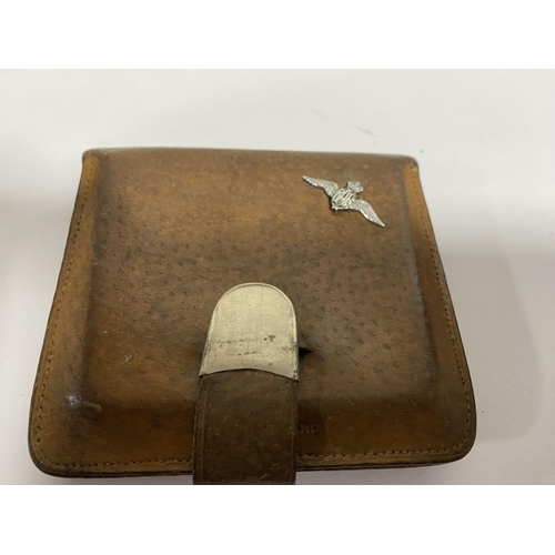 23 - RAF Leather Wallet, has wear