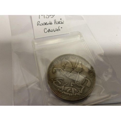 29 - Silver 1935 Rocking Horse Crown Coin