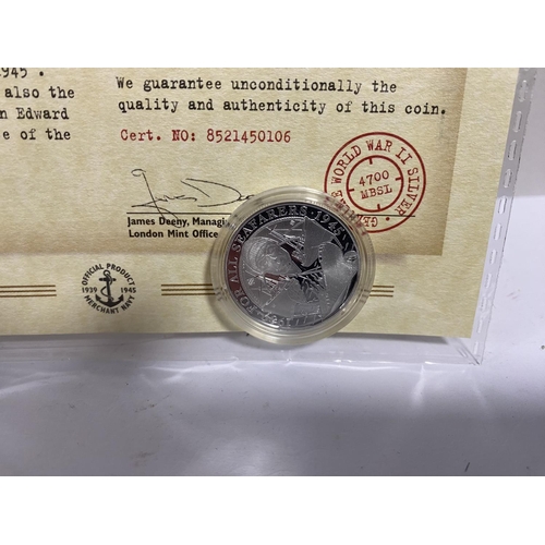 181 - Seafarers .999 Silver Proof Coin with Certificate