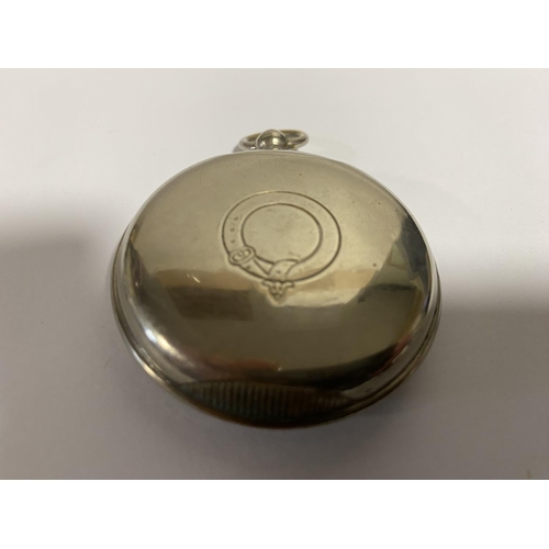 50 - Unusual Pocket Watch Style Vesta Case