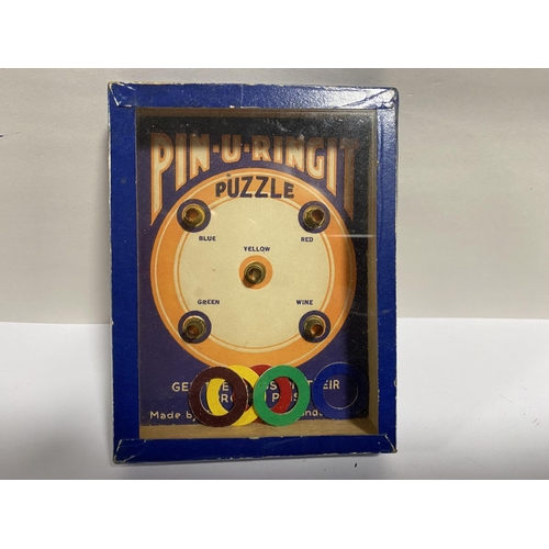 83 - Pin U Ringit Dexterity Vintage Puzzle