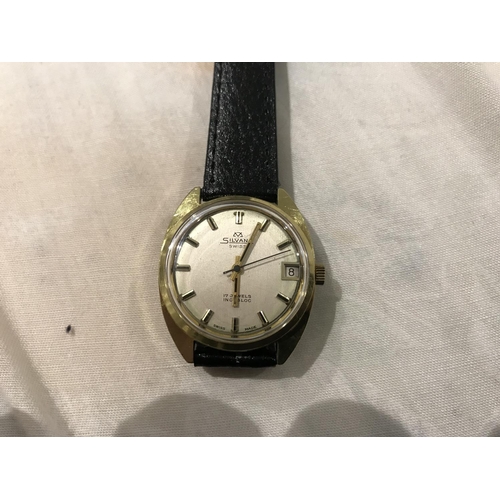 295 - Silvana 17 jewel Swiss Incabloc wrist watch, working