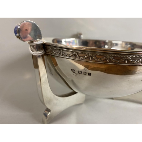 301 - Hallmarked Silver Art Deco London 1924 Bowl, 8.5