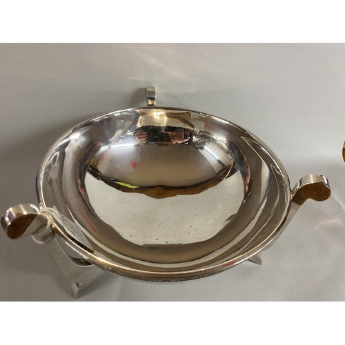 301 - Hallmarked Silver Art Deco London 1924 Bowl, 8.5