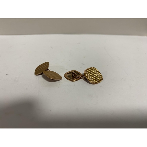 108 - 9CT Gold pair of Cufflinks, 3.39g weight