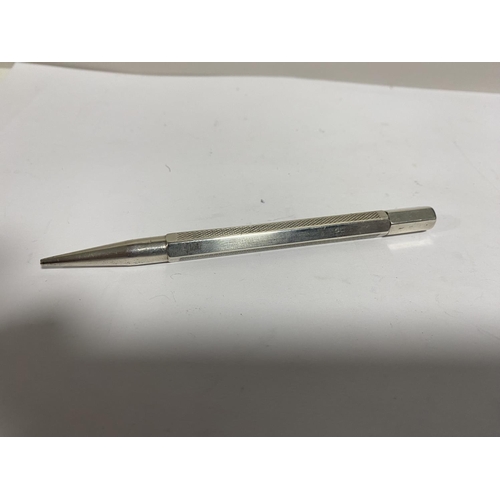 308 - Sterling Silver Pencil , Rubbed Hallmarks Possibly Mentmore, c1950's