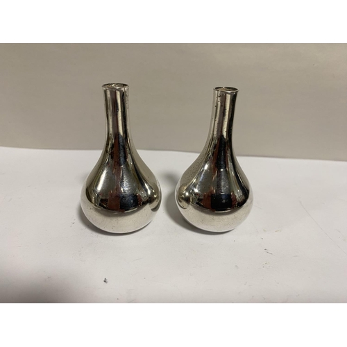 63 - Pair Dansk (Denmark) 5cm Silver Plated Candle Holders