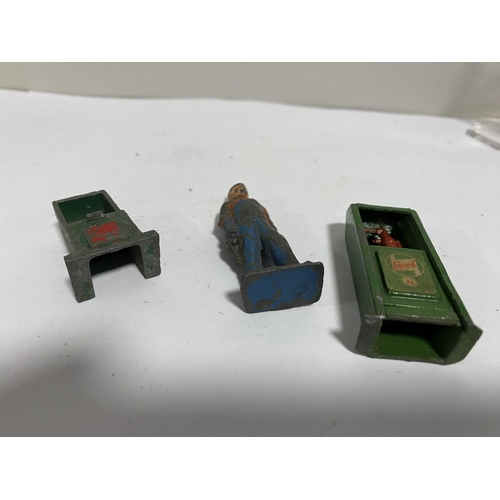 28 - 3 x Die Cast Petrol Station Items