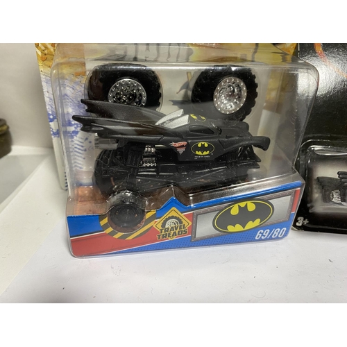 29 - 2 x Hot Wheels Batman Figures, Boxed