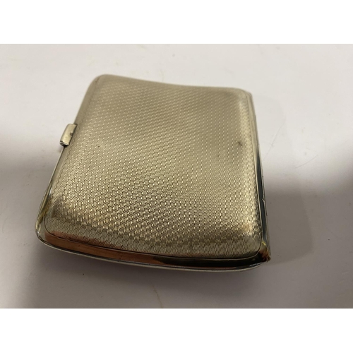 14 - Hallmarked Silver Cigarette Case - Birmingham 1923 by A Zimmermann - 113g weight