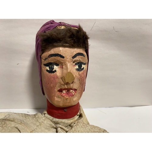 13 - Antique Wooden 'Judy' Puppet with age use