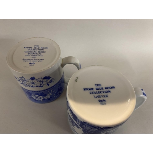 169 - Pair Spode Blue Room Collection Mugs