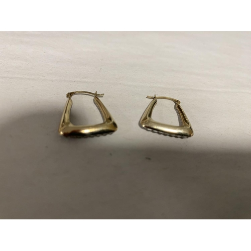 115 - 9ct Gold 'Glitter' Earrings