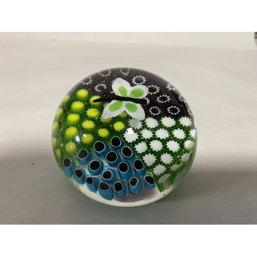 128 - Paperweight with Butterfly Design