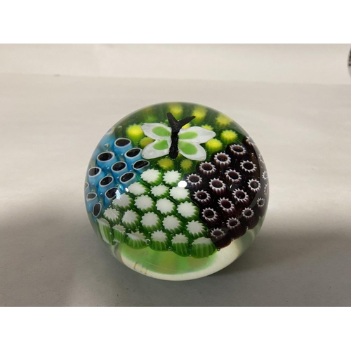 128 - Paperweight with Butterfly Design