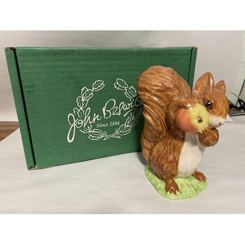 81 - Beswick Beatrix Potter, large size, Limited Edition & Boxed, Gold Stamp - Squirrel Nutkin