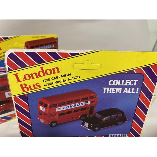 204 - 2 x Boxed Die Cast London Buses