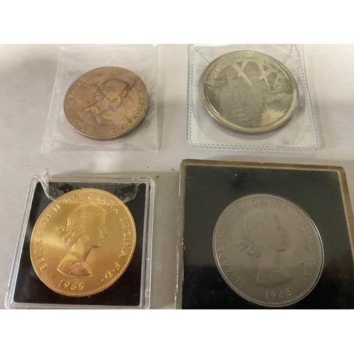 101 - 4 x Different Churchill Commemorative Coins