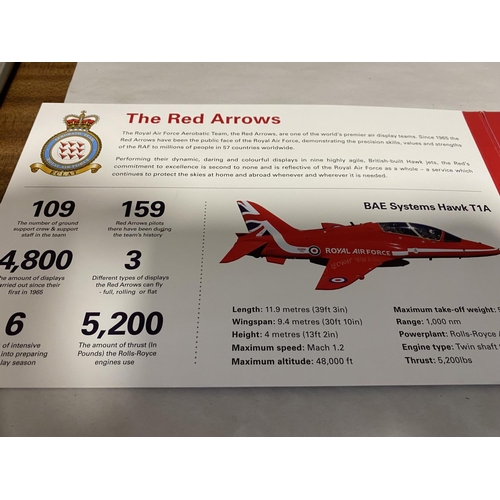 109 - Red Arrows x 6 24ct Gold Plated Ingots in Album