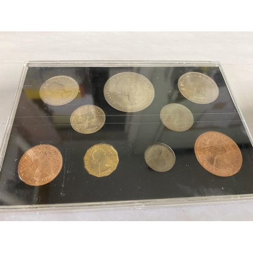 110 - 1965 Elizabeth 11 Coin Set in Perspex Case (Has Scratches)