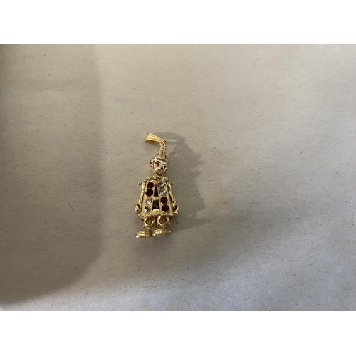 55 - 9ct Gold Clown Pendant - 2.05g weight