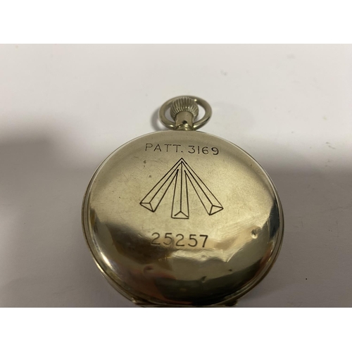 253 - Military Stop Watch - 25257 Stamped to Back