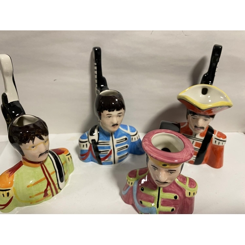 102 - Lorna Bailey set of Beatles Sergeant Pepper Character Jugs