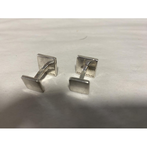 131 - Pair Tiffany 925 Silver Cufflinks