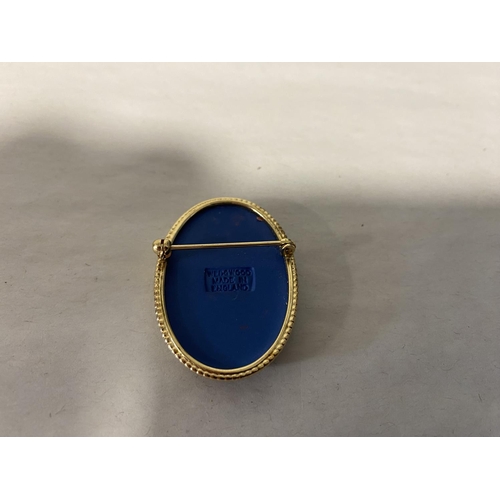 180 - Wedgwood Blue Jasper Brooch