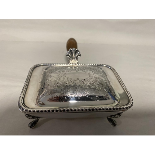 52 - Silver Plated Butlers Crumb/Ashtray in Good Clean Condition