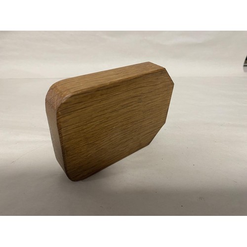 261 - Mouseman - Robert Thompson Oak Ashtray, Good Condition