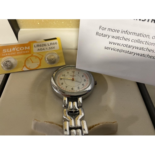 278 - Rotary Nurses Watch, As New, Boxed