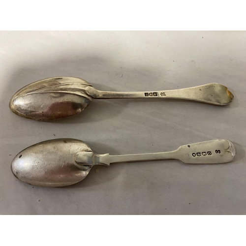 280 - 2 x Hallmarked Silver Spoons - Exeter 1859 & London 1905 - Weight 58g