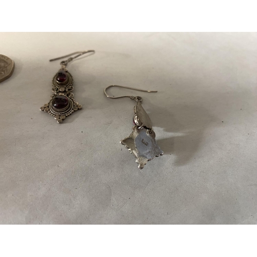 145 - Sterling Silver 925 & Amethyst Earrings