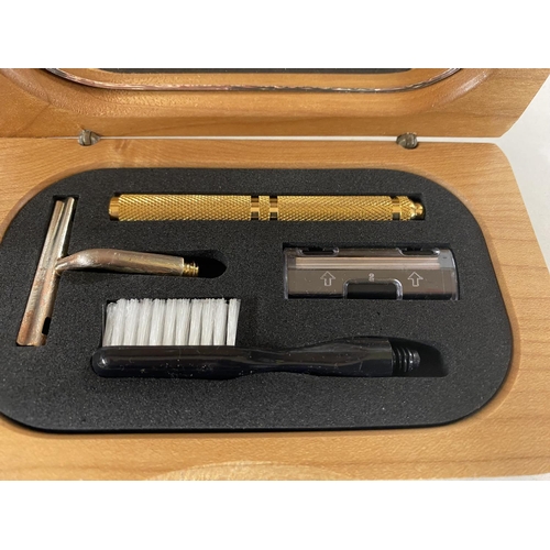 76 - Travelling Vanity Set (New) in Wooden Case