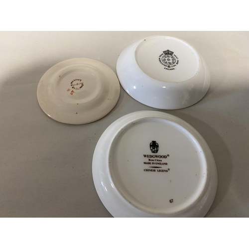 111 - 3 x Small Pin Dishes - Wedgwood, Masons & Worcester