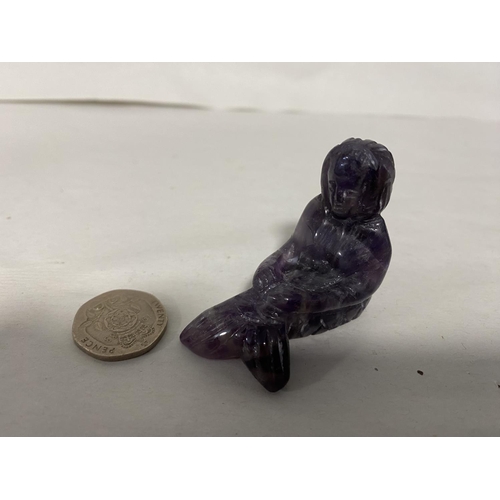 291 - Carved Amethyst Mermaid