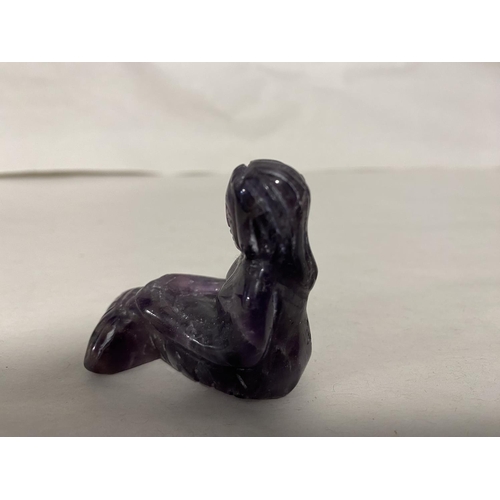 291 - Carved Amethyst Mermaid